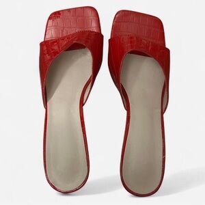 Red Women's Mules